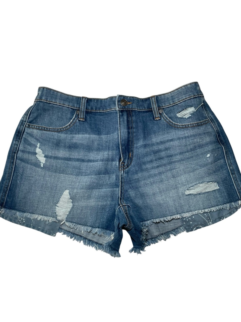 Aerie Distressed Denim Shorts NWT | Size Medium | Frayed Hem  Summer Shorts
